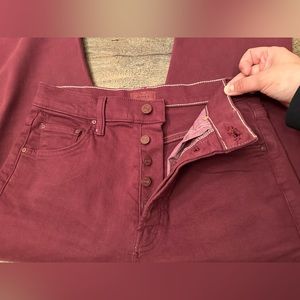 Mother Jeans The Tripper ankle fray size 27